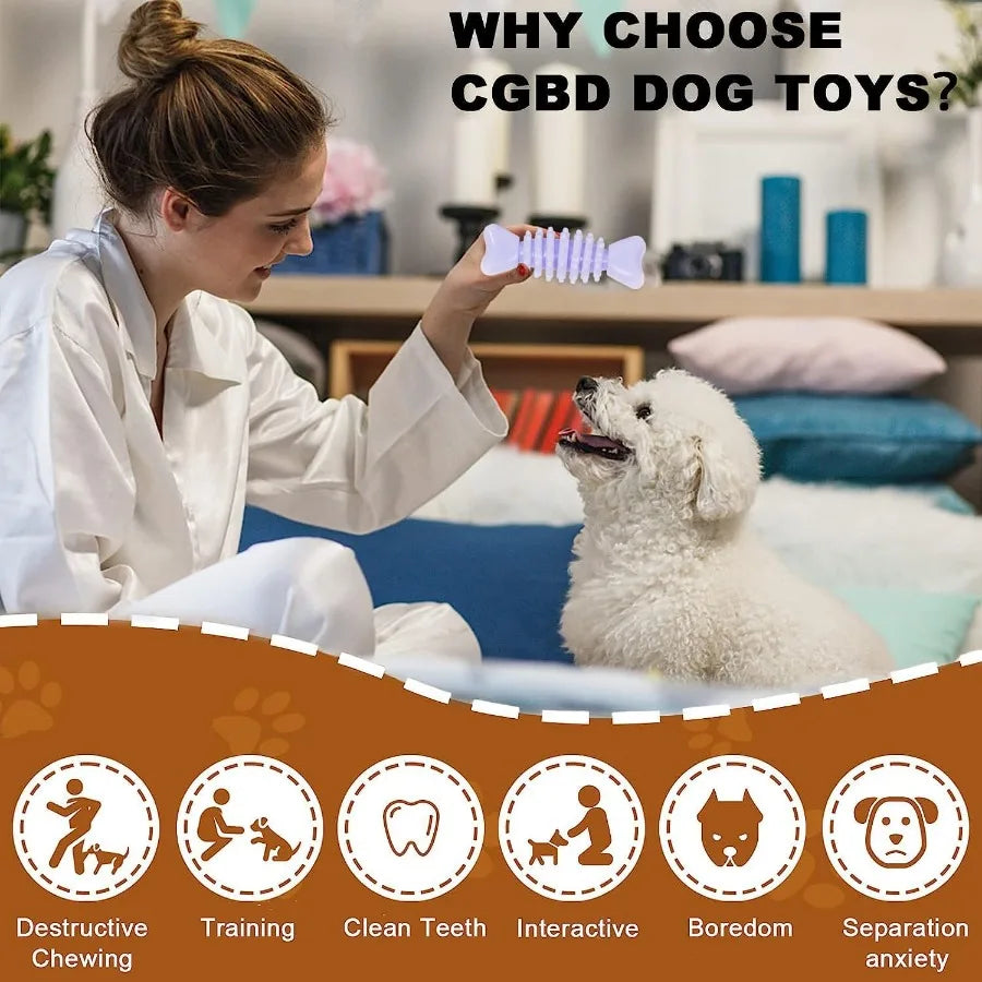 6 Pack Purple Dog Chew Toys for Small Puppies: Soft Durable and Interactive Teething Toys Ideal for Puppy Training and Mental S