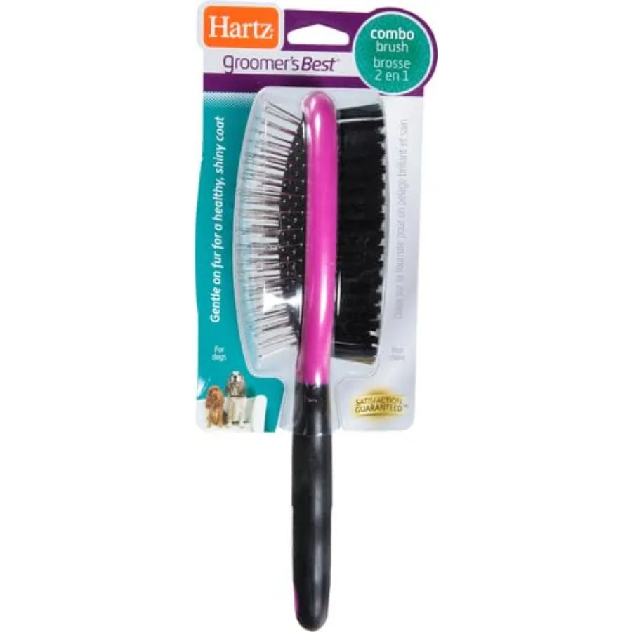 Groomer's Best Combo Dog Brush MultiColored for Effective Shedding Control and Gentle Skin Massage in Daily Grooming Routine Id