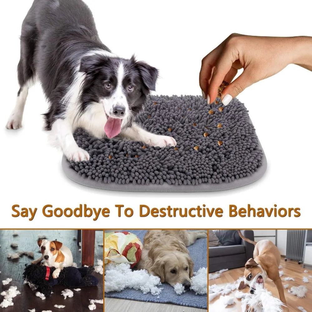 Snuffle Mat for Dogs, 20'' x 28'' Dog Sniffing Interactive Feeding Game Boredom, Puzzle Toys Encourages Natural Foraging Skills